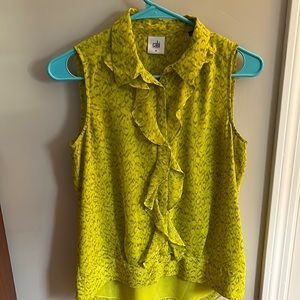 Cabi yellow/chartreuse blouse